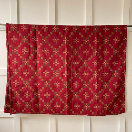 St David's Cross Welsh Throw - Chestnut - Image 4