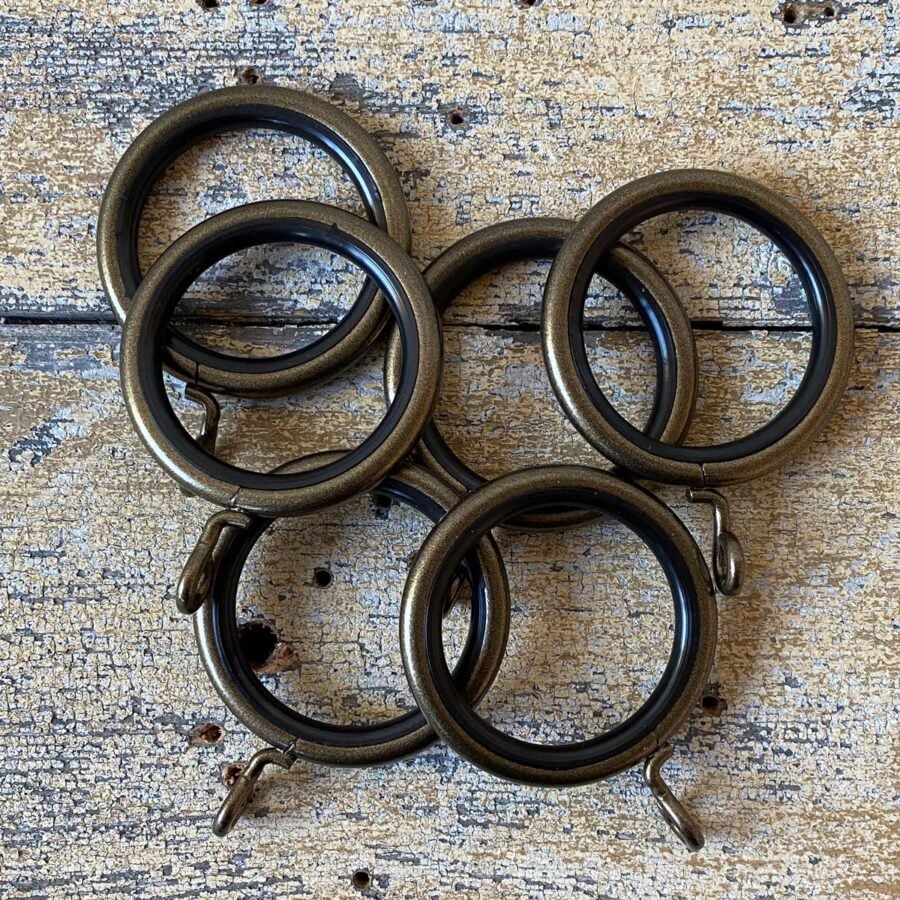 Spare Curtain Rings 32mm Graphite & Bronze