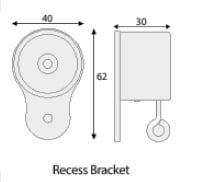 32mm Recess Bracket diagram 