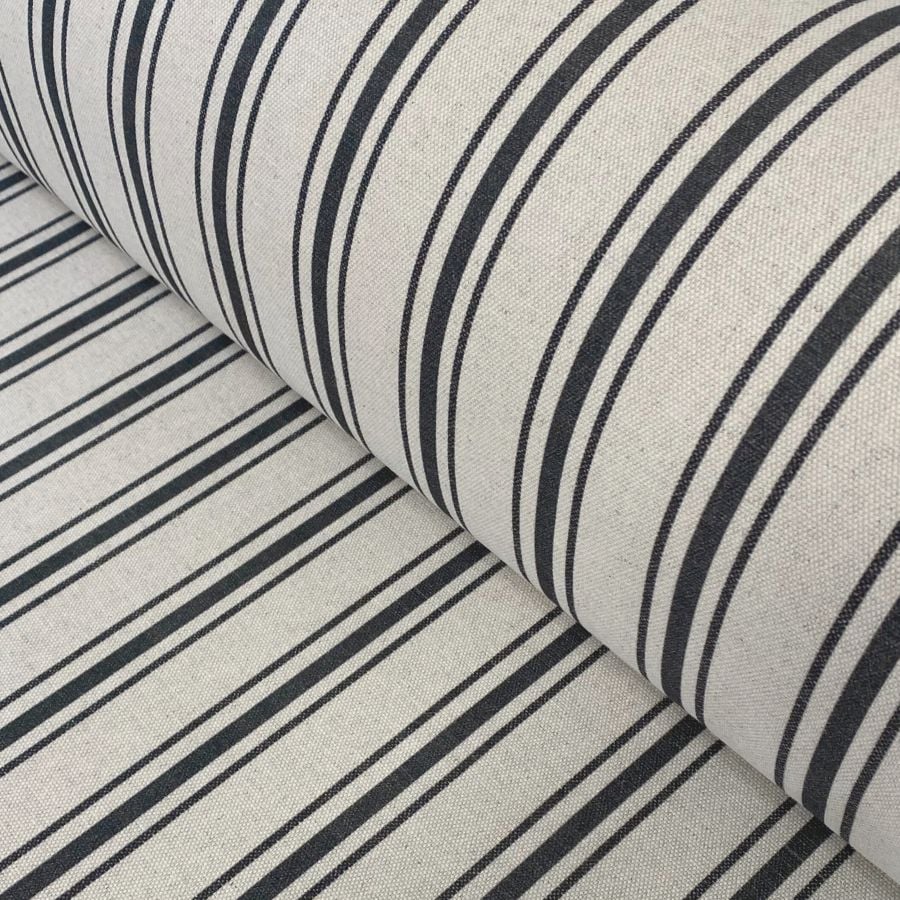 Extra Wide Hendrick Stripe- Charcoal