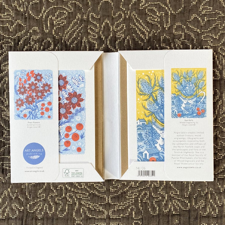 Angie Lewin Notecards - Frost Flowers - Image 3