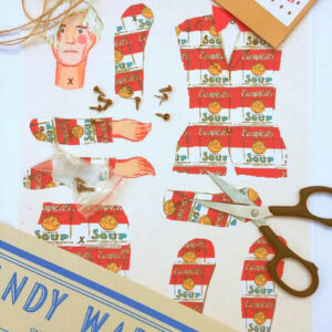 Andy Warhol - Cut out & make paper puppet - Image 3