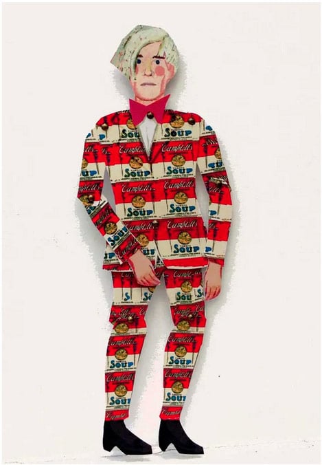 Andy Warhol - Cut out & make paper puppet - Image 2