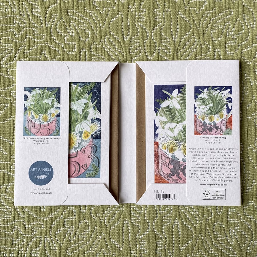 Angie Lewin Notecards - Coronation Mug