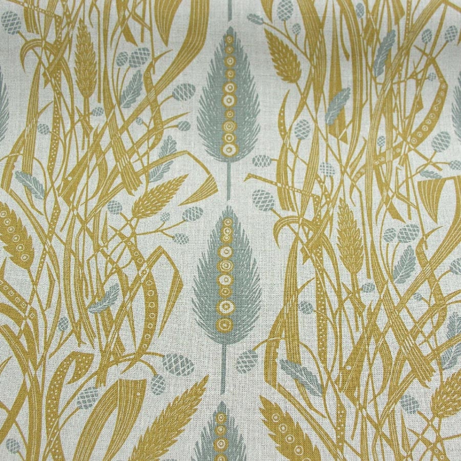 Angie Lewin Meadow's Edge - Mustard & Dawn Grey - Image 3