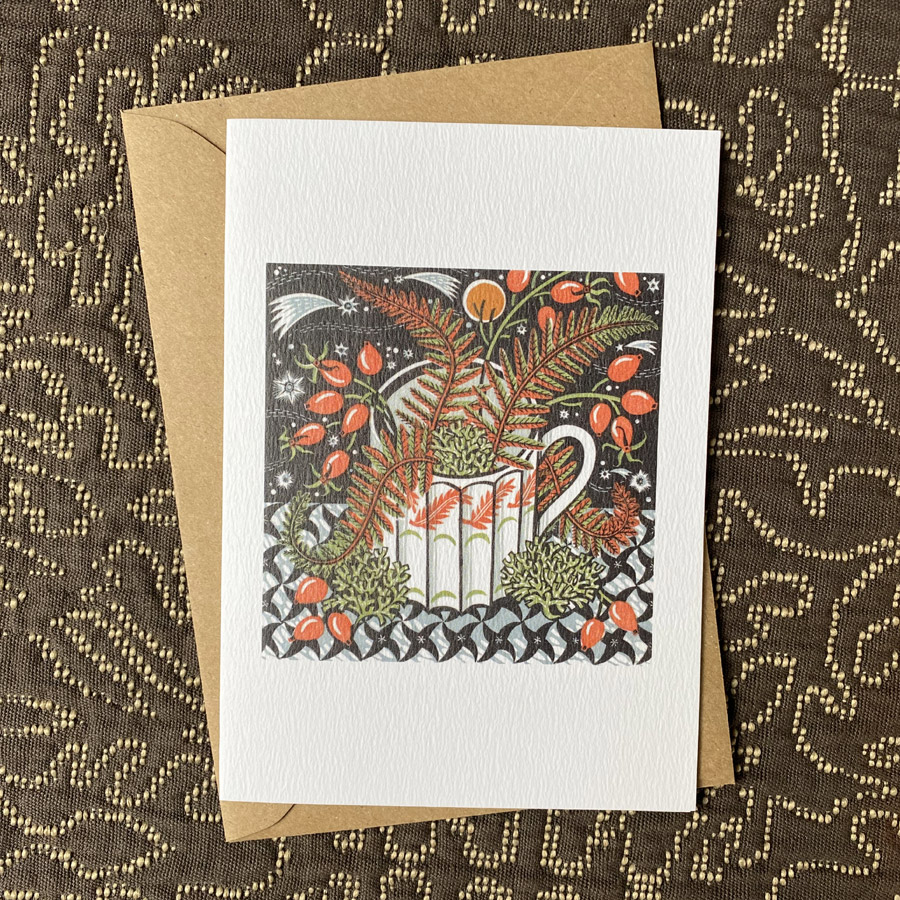 Angie Lewin Notecards - Fern Cup - Image 3