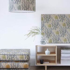 Angie Lewin Birch Tree Sun - Sea Mist and Duck Egg - Image 3
