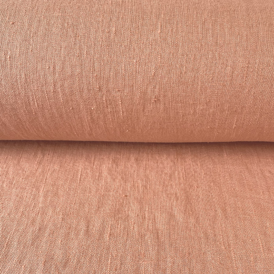 French Washed Linen - Apricot - Image 3