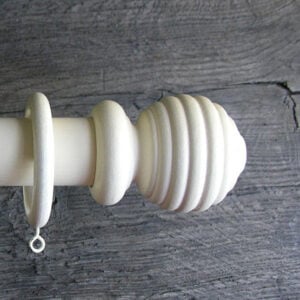 35mm Painted Curtain Pole Set - Ivory - Image 5