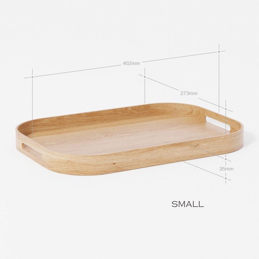 Rectangular Natural Oak Tray - Image 5