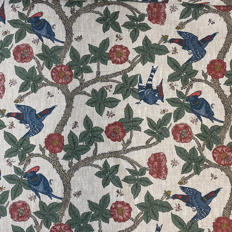 Bird and Briar Linen Print - Image 2