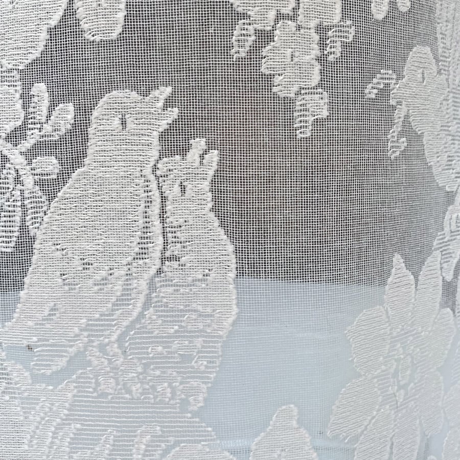 Made to Measure Linen-Look Sheer Roller Blind Fabric Sample - Image 4