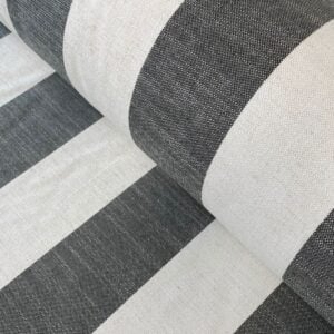 Black Broad Striped Fabric