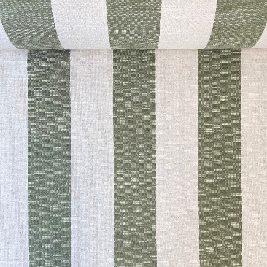 Green Striped Fabric