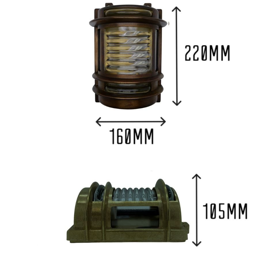 Brass Wall Light - Antique Finish - Image 2