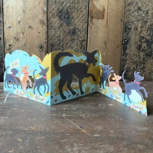 Mark Hearld Fold out Card - Puppy Parade - Image 1