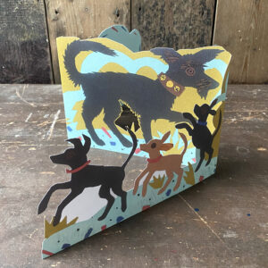 Mark Hearld Fold out Card - Puppy Parade - Image 3