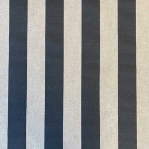 Broad Stripe - Charcoal on Natural - Image 2