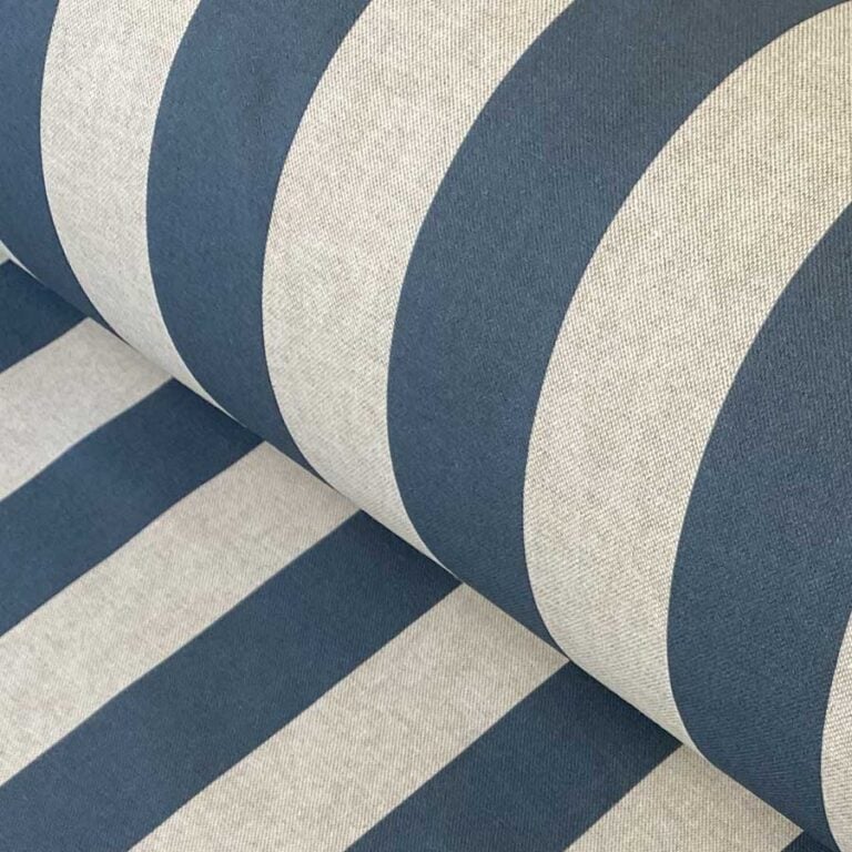 Broad Striped Fabric Navy