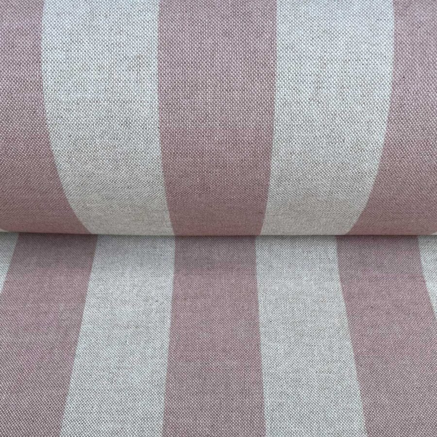 Broad Stripe - Pink on Natural - Image 3