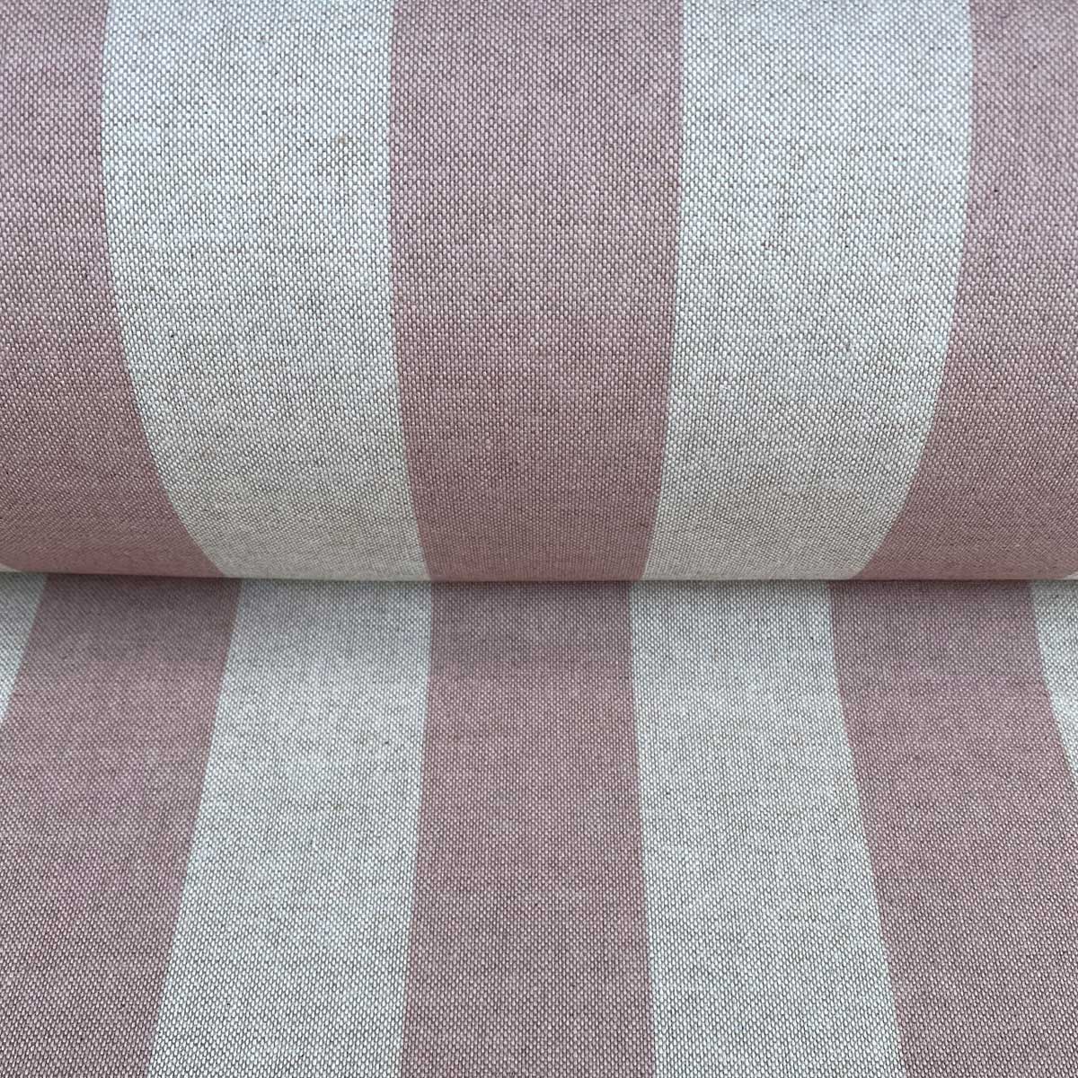 Broad Stripe - Pink on Natural - Image 3