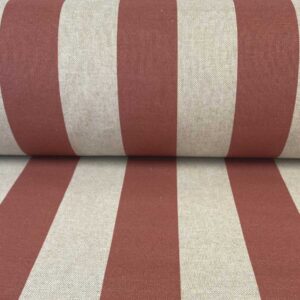 Broad Stripe - Strawberry Red on Natural - Image 3