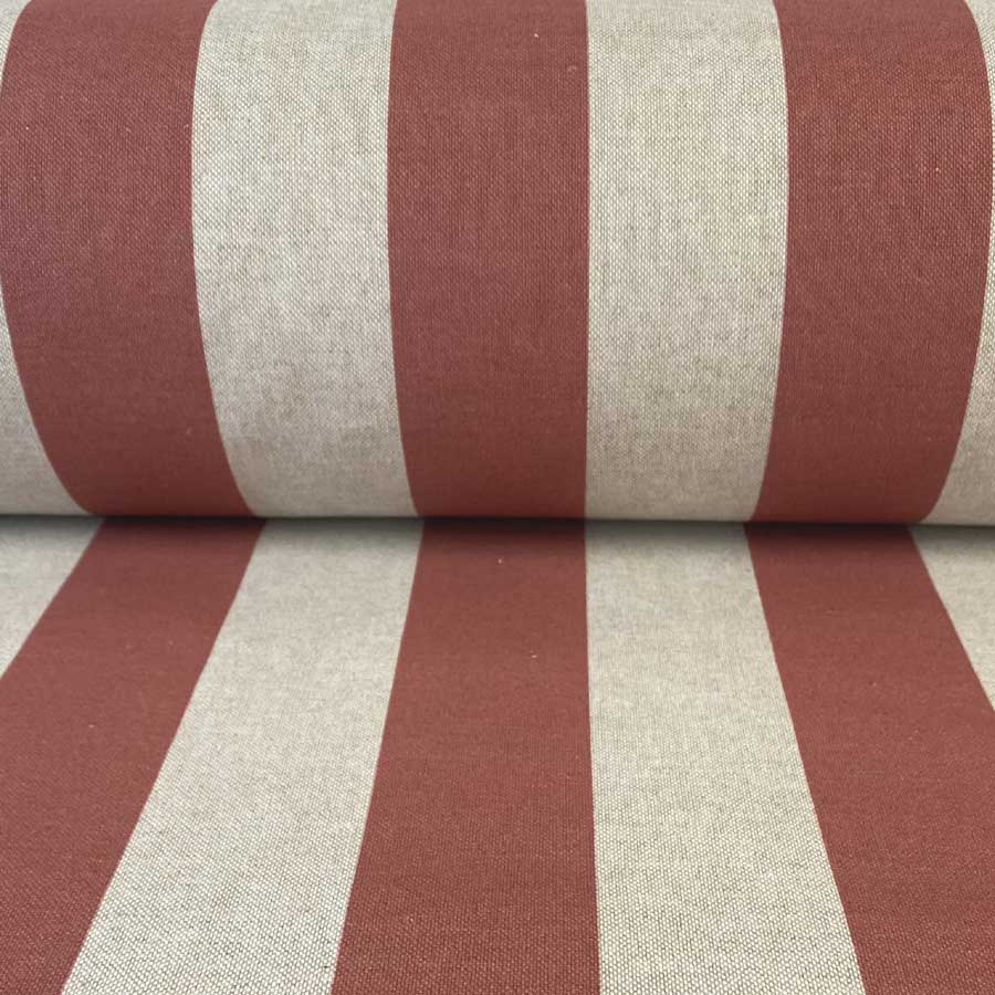 Broad Stripe - Strawberry Red on Natural - Image 3