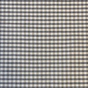 Brogue small check fabric in black & putty