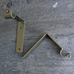 Metal Curtain Pole Set - Bronze 19mm - Image 5