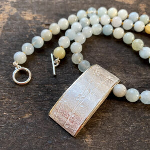 Aquamarine and Silver Necklace CDLT 11/23 - Image 2