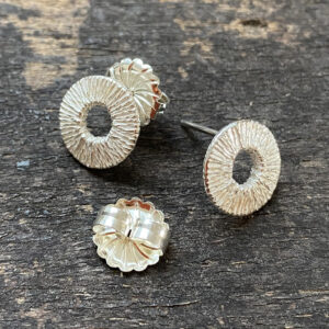 Silver Disc Earrings CDLT 9/17 - Image 2