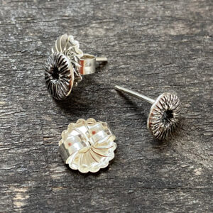 Silver Disc Earrings CDLT 9/18 - Image 2