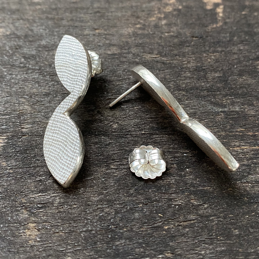 Long Silver Earrings CDLT 11/32 - Image 2