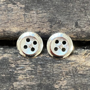 Silver Button Earrings CDLT 11/34 - Image 1