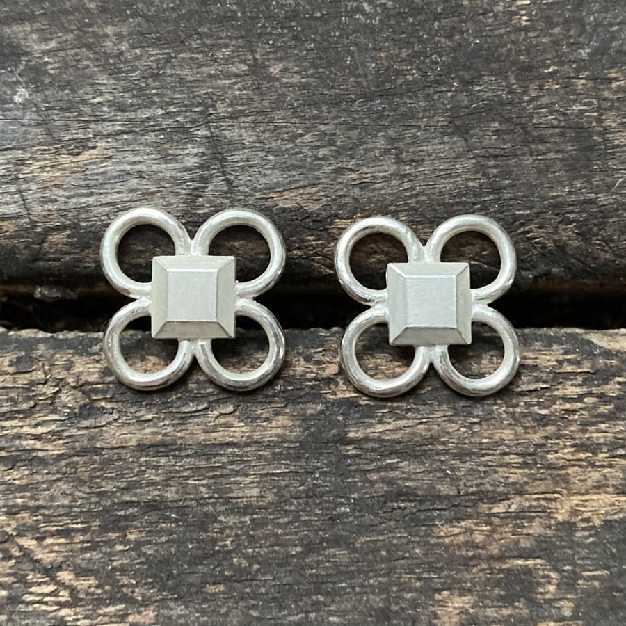 Silver Quatrefoil Earrings CDLT 11/20