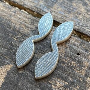 Long Oxidised Silver Earrings CDLT 3/9 - Image 3