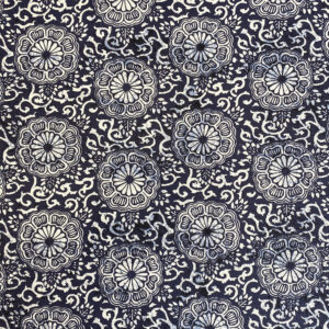Calendula Cotton Print - Indigo - Image 2