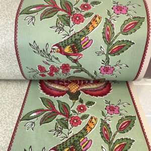 Oilcloth Camille - Raspberry and Mint - Image 5