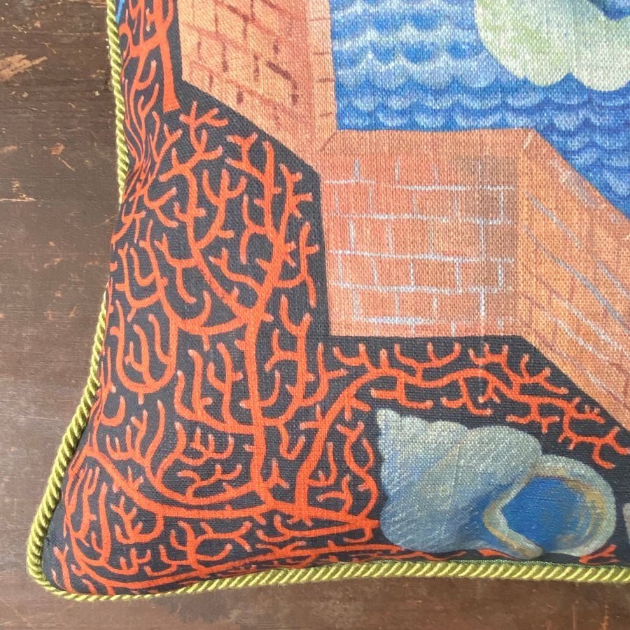 Clive Hicks Jenkins Cushion - Hortus Conclusus Hippocampus - Image 2