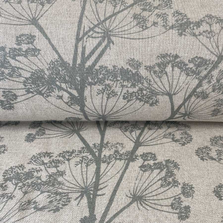Cow Parsley Print - Duckegg Grey - Image 3