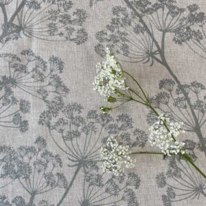Cow Parsley Print - Duckegg Grey - Image 4