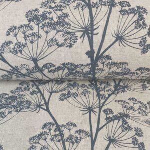 Cow Parsley Print - Indigo - Image 3