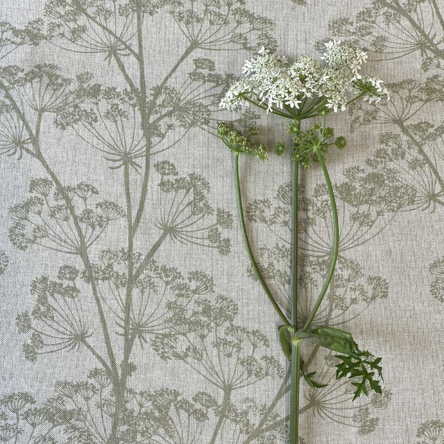 Cow Parsley Print - Sage Green - Image 4