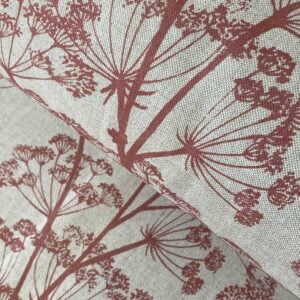Cow Parsley Print - Strawberry Red - Image 1