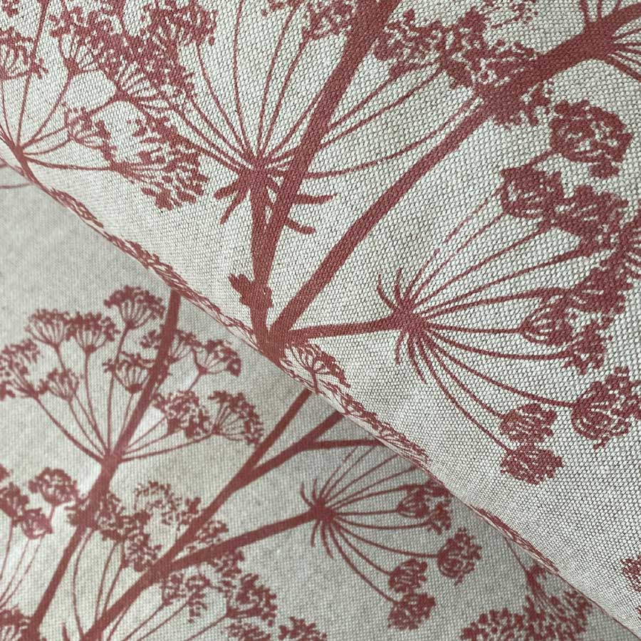 Cow Parsley Print - Strawberry Red