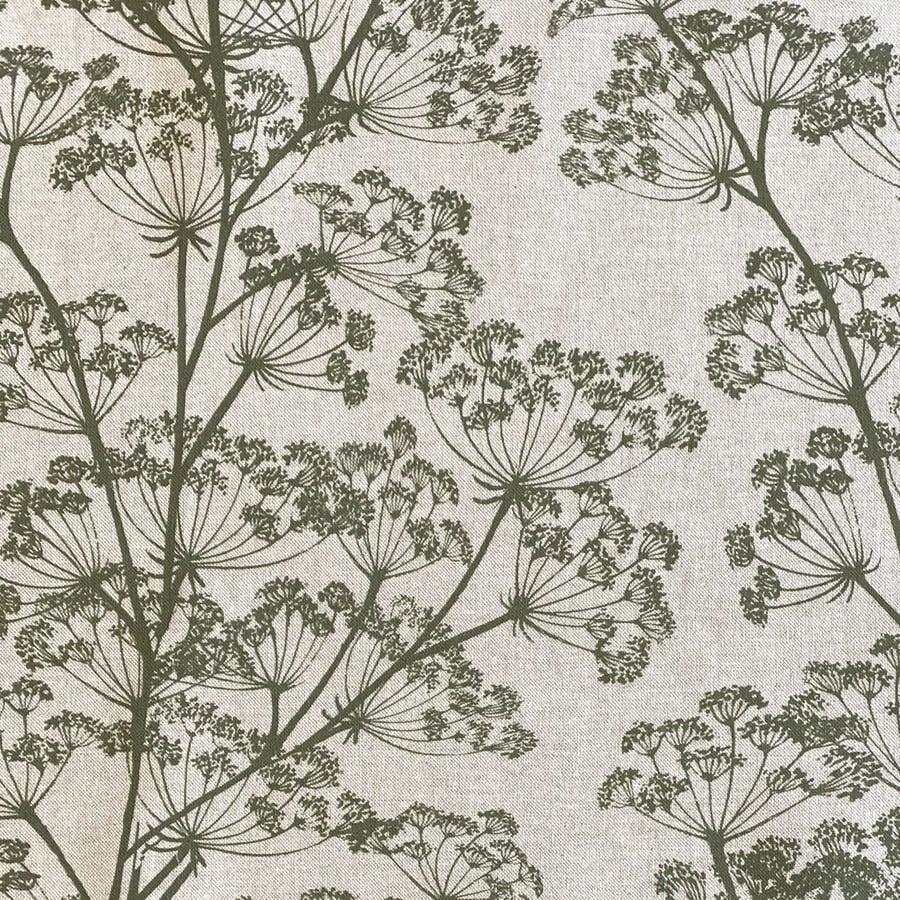 Cow Parsley Print - Moss Green - Image 2