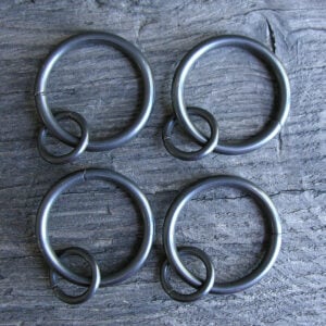 Metal Curtain Pole Set - Graphite Grey 19mm - Image 4