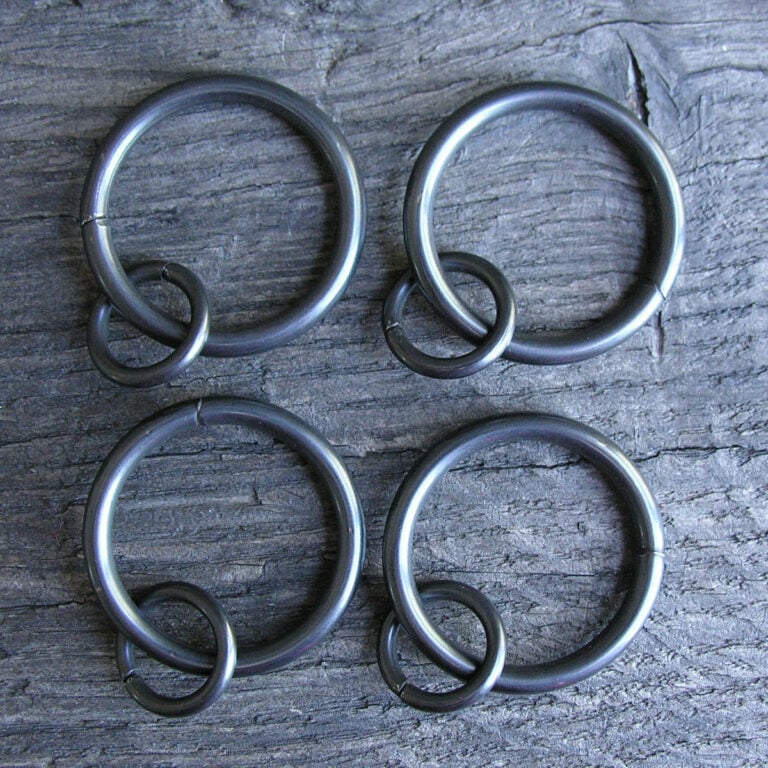 Metal Curtain Pole Set - Graphite Grey 19mm - Image 4