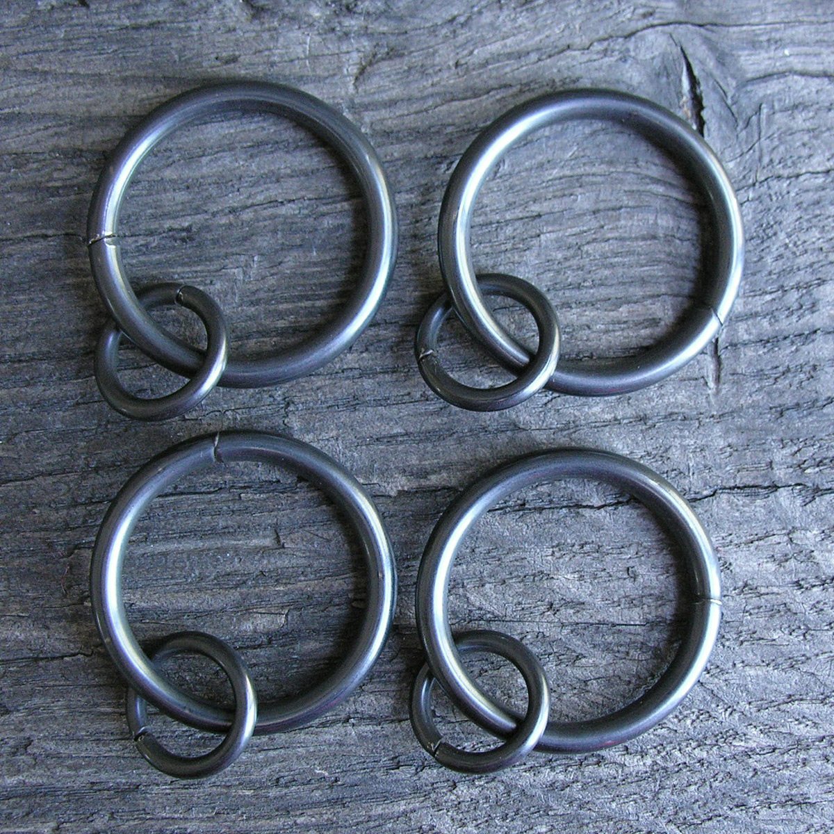 Metal Curtain Pole Set - Graphite Grey 19mm - Image 4