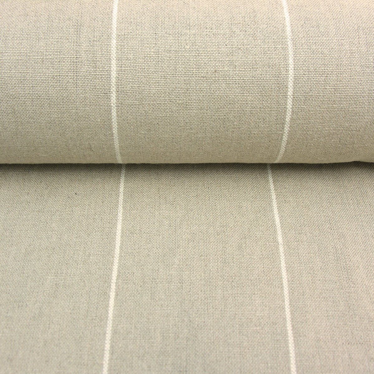Linen Stripe York - White - Image 2